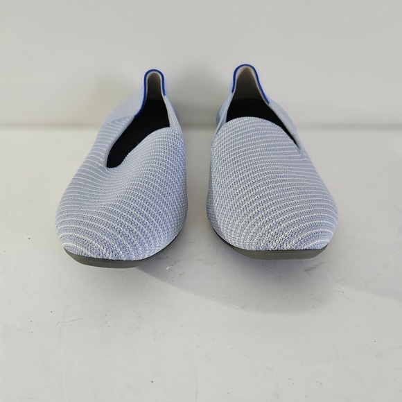 Rothy's The Point Loafers Women's Blue Stripe Knit Comfort Slip On Shoes Size 10 - Picture 3 of 11